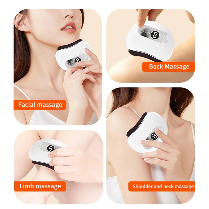 Electric Gua Sha Massager | Heating & Vibration Scraper Tool Electric Gua Sha Massager QXL