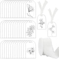 20-Pack Clear Acrylic Place Cards with Ribbon | Wedding & Party Acrylic Place Cards QXL AECH04-16921
