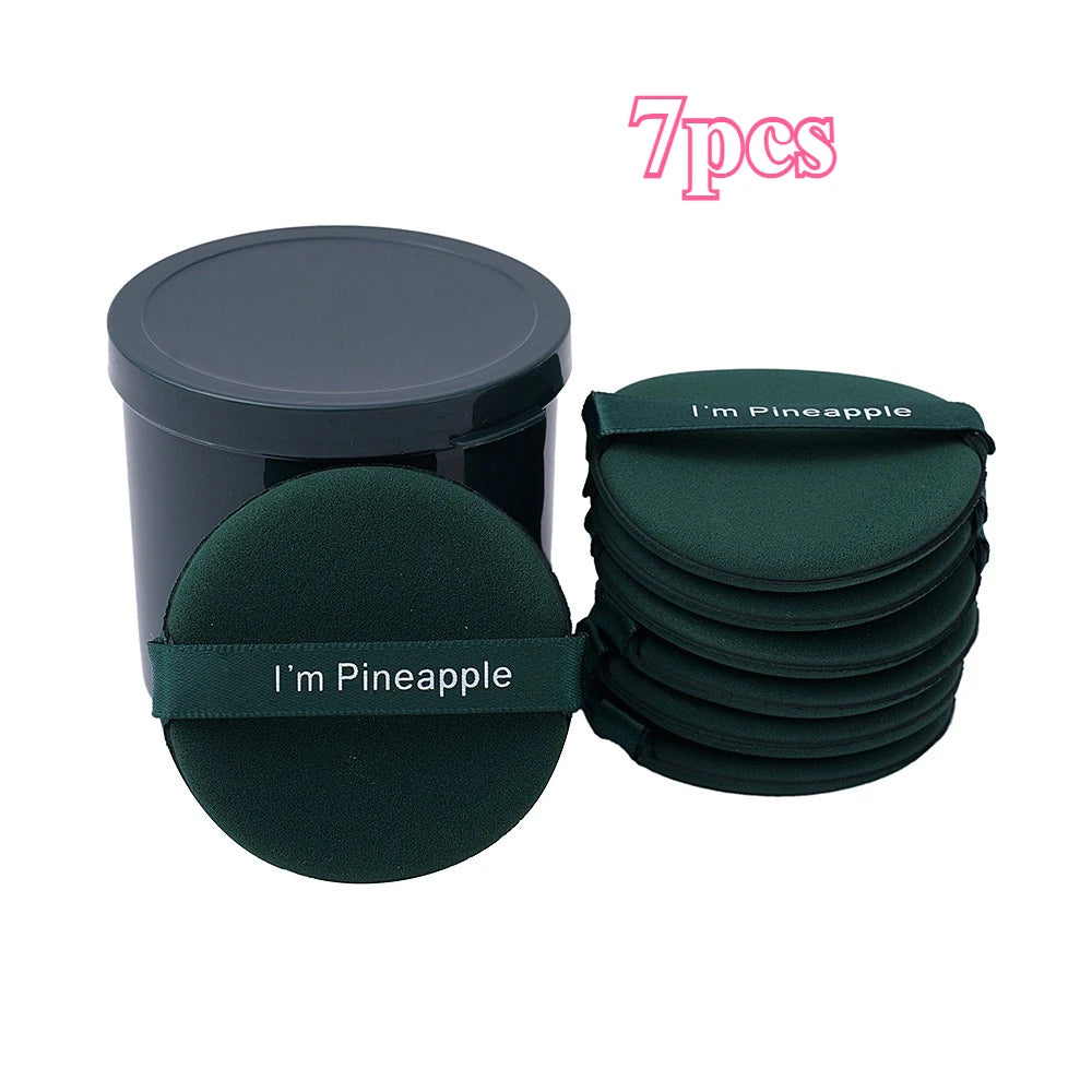 7-Piece Strawberry Makeup Puff Set | Double-Sided Sponge Makeup Sponge Puff QXL Green 7pcs