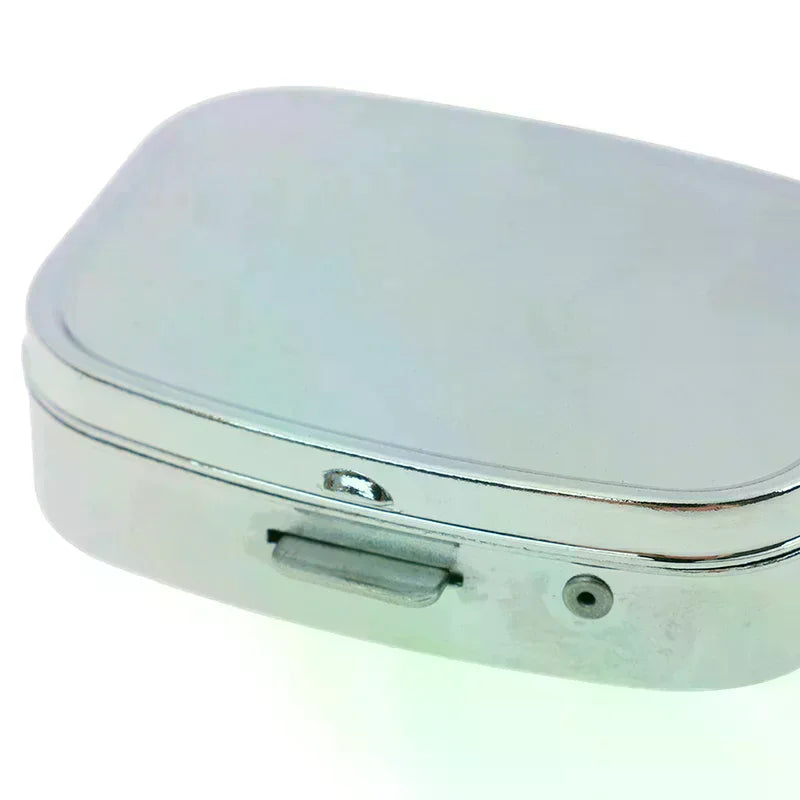 Small Metal Pill Box | Portable Leak-Proof Medicine Case Pill Box QXL