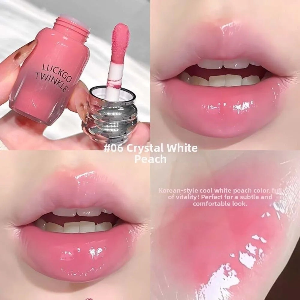 Honey-Glazed Mirror Lip Gloss | Moisturizing Color-Lock Lipstick Lip Gloss QXL 6