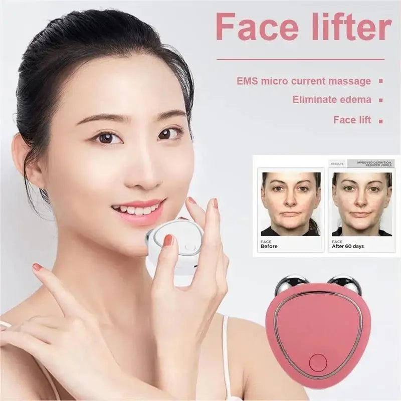 Microcurrent Facial Massager – Face Lifting & Firming Tool Facial Massager Device QXL