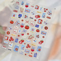5D Floral Nail Art Stickers | Pearl Heart Bow Jelly Petal Decals
