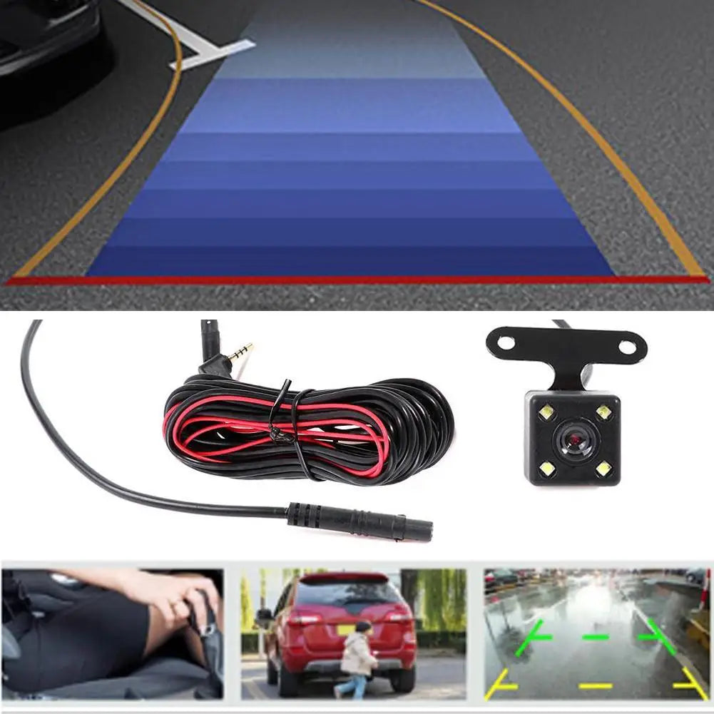 HD Reversing Camera 5-Pin Night Vision 4 LED IP67 Waterproof Reversing Camera QXL