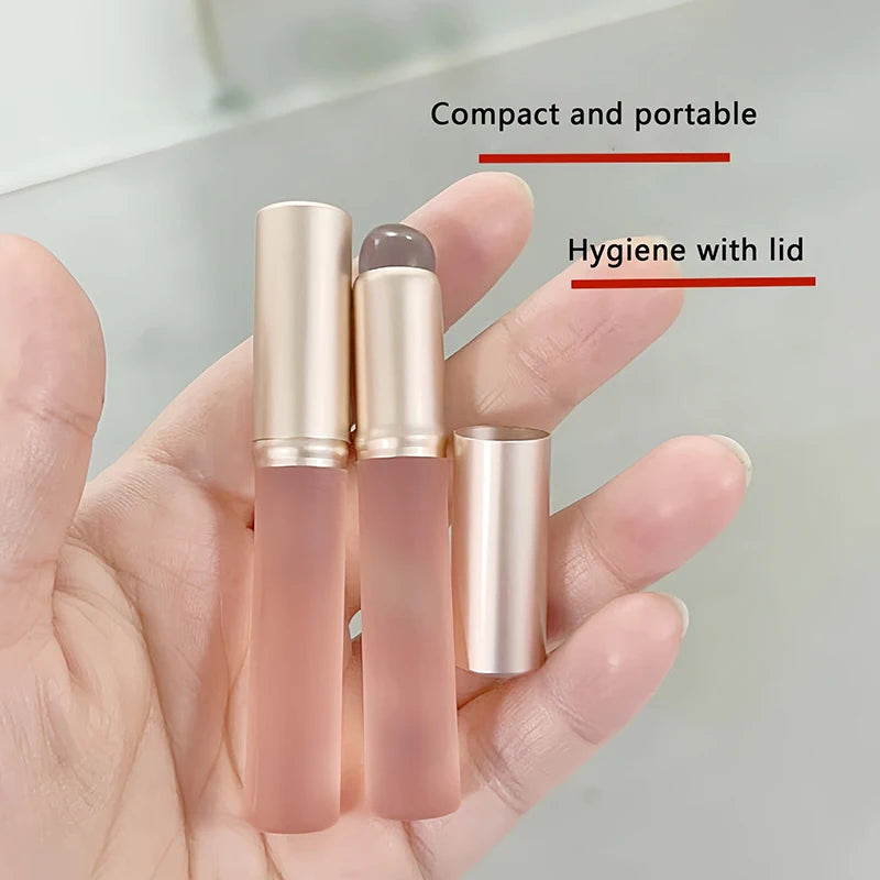Silicone Round Head Lip Brush | Soft Lipstick Applicator Lip Makeup Brush QXL onesize