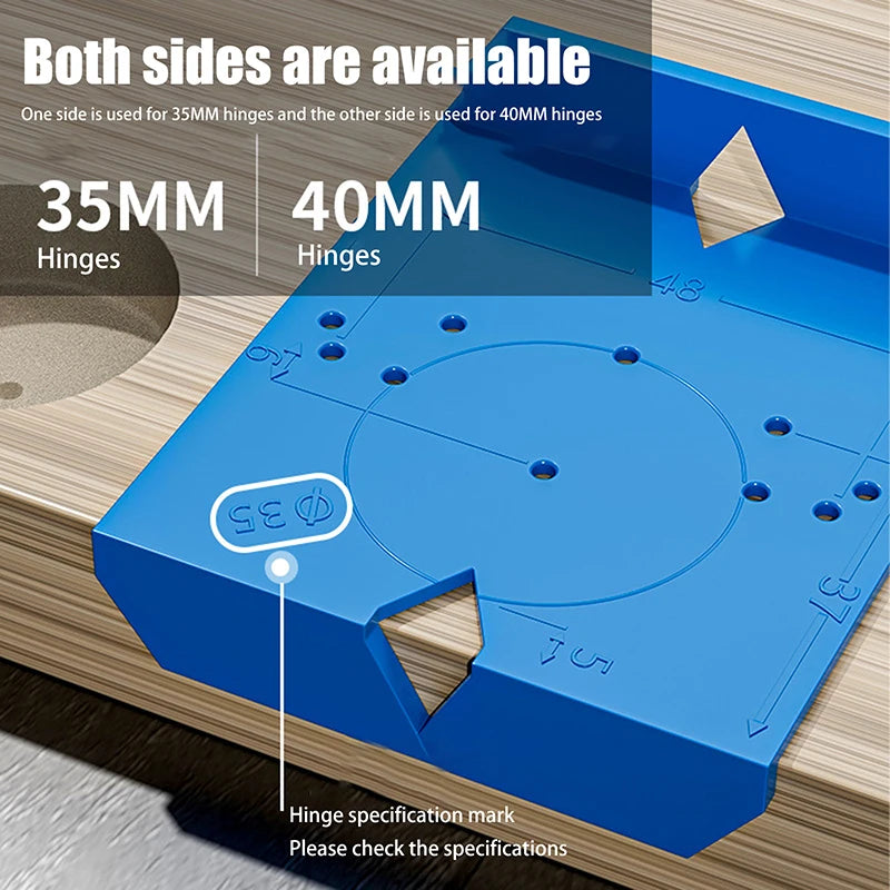 2-Pack Hinge Drilling Locator | Cabinet Door Woodworking Jig Hinge Drilling Jig QXL