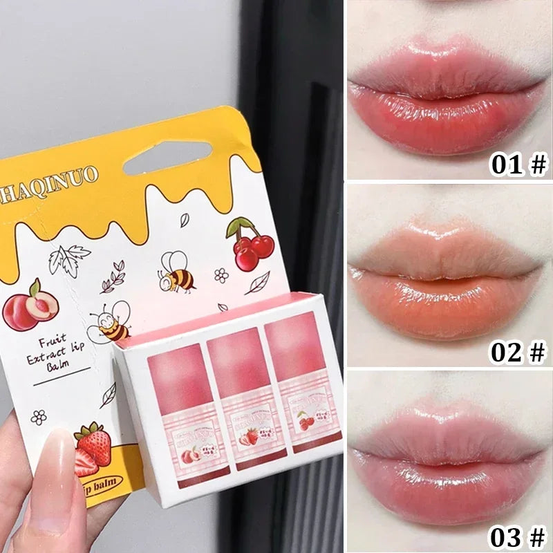 Fruit Extract Tinted Lip Balm – Moisturizing Lipstick 6g Tinted Lip Balm QXL