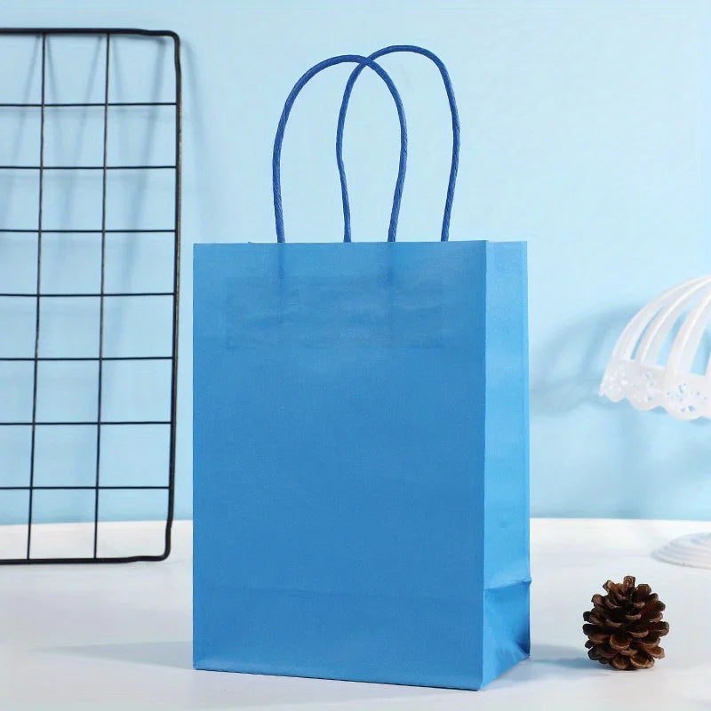 Kraft Paper Party Favor Bags with Handles | Birthday Gift Bags Party Favor Bags QXL