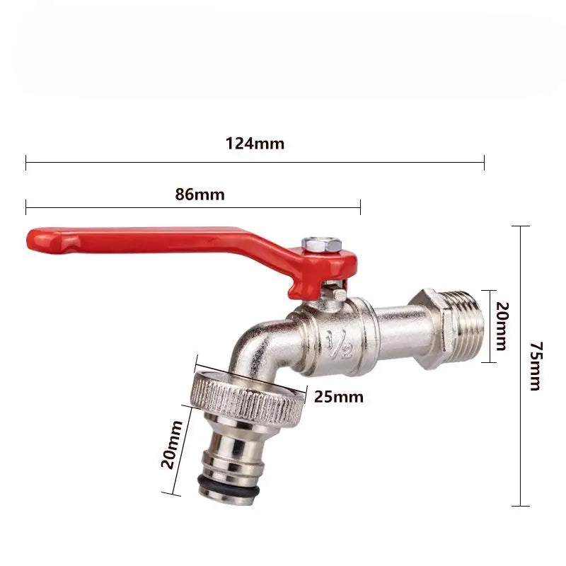 Zinc Alloy Garden Bibcock | Outdoor Balcony Faucet Tap Garden Bibcock Faucet QXL