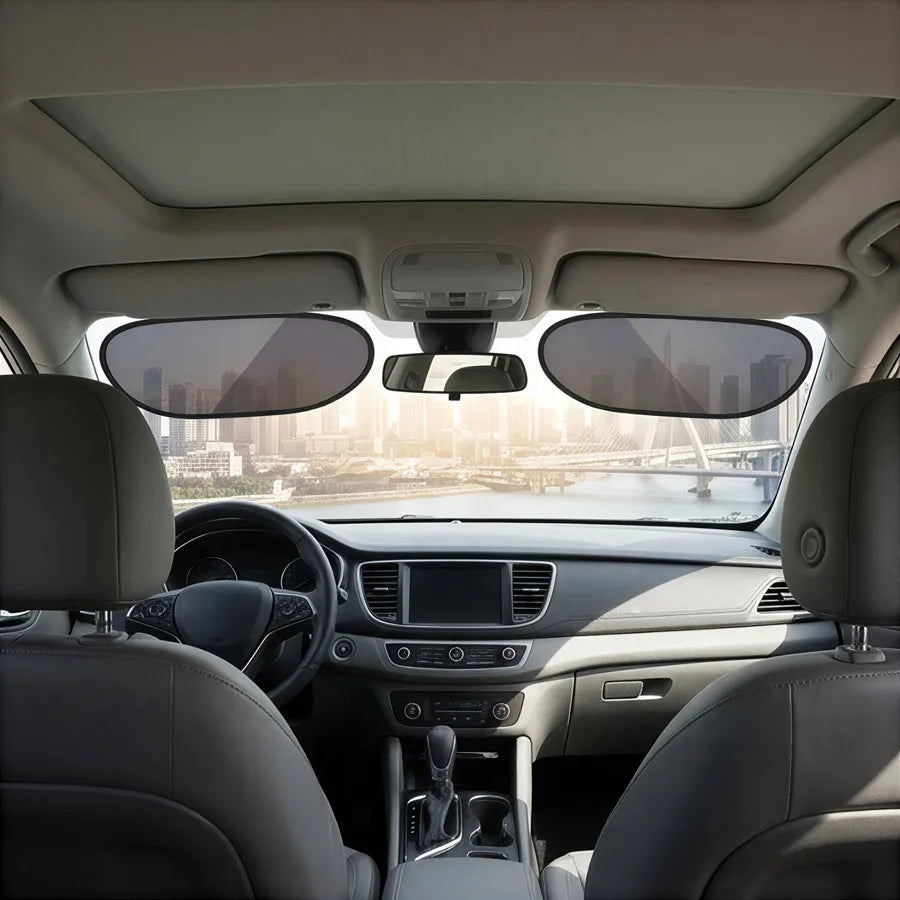 Universal Car Sun Shade | Static Cling No-Glue UV Window Visor Car Window Sun Shade QXL
