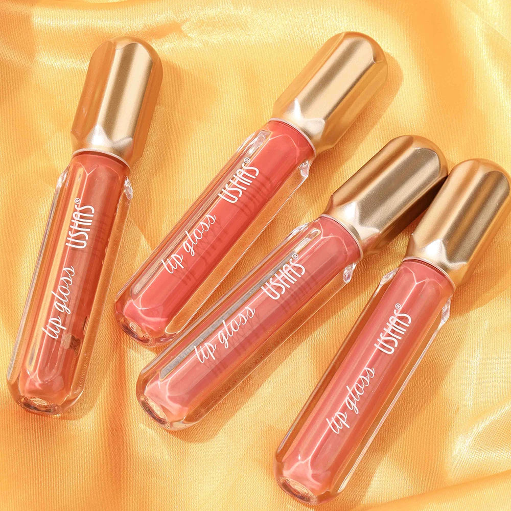 USHAS Glossy Lip Gloss 6 Shades | Mirror Shine & Plumping Lip Gloss QXL