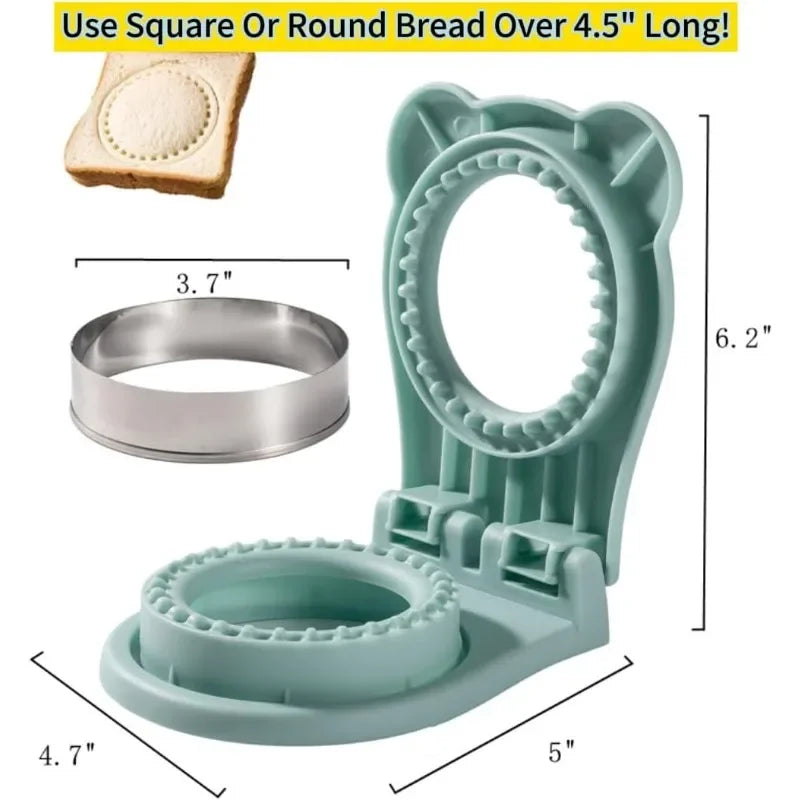 Sandwich Cutter & Sealer | Bread Mold Toast & Cookie Cutter Sandwich Cutter & Sealer QXL