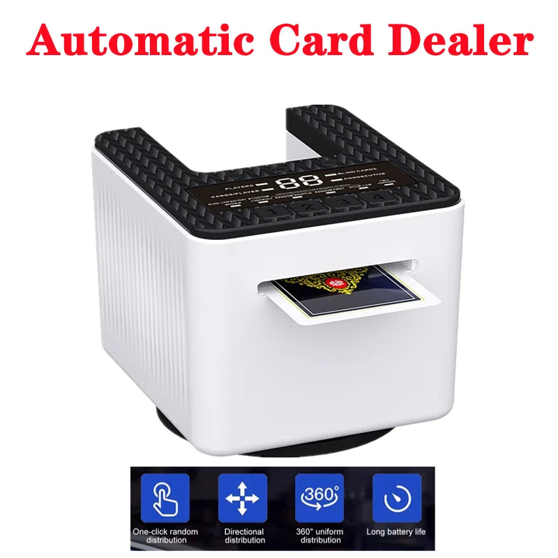 Automatic Electric Card Dealer | 4000mAh, Up to 8 Players Electric Card Dealer QXL