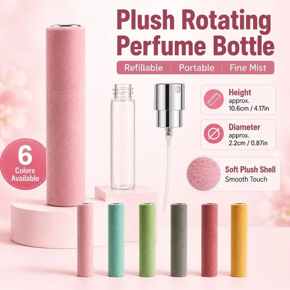 10ml Refillable Mini Perfume Atomizer | Flocked Mist Spray Bottle Perfume Atomizer QXL