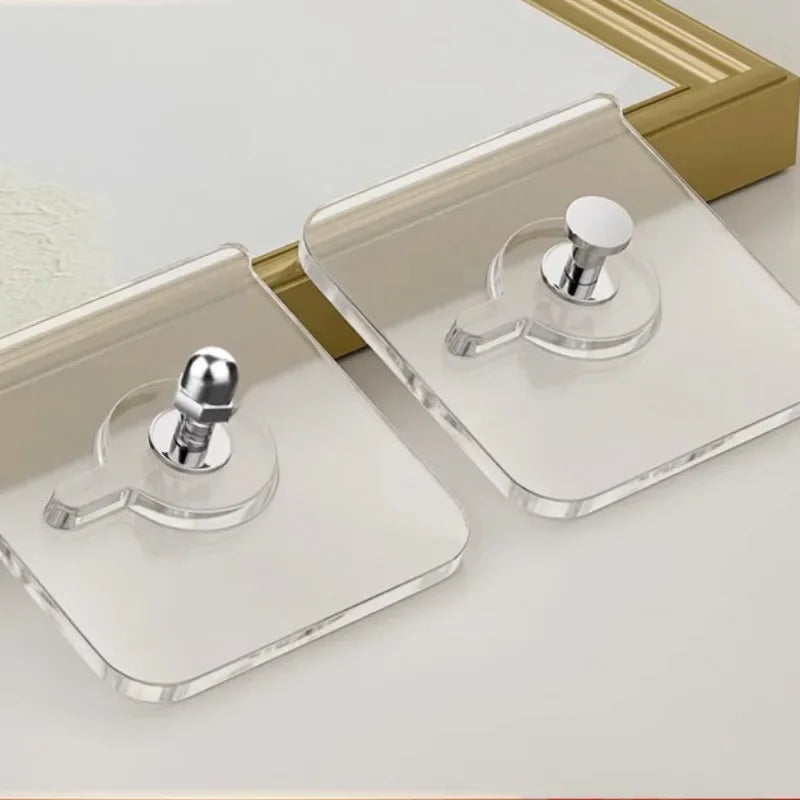 10-Pack No-Hole Adhesive Wall Hooks | Damage-Free Hangers Adhesive Wall Hooks QXL