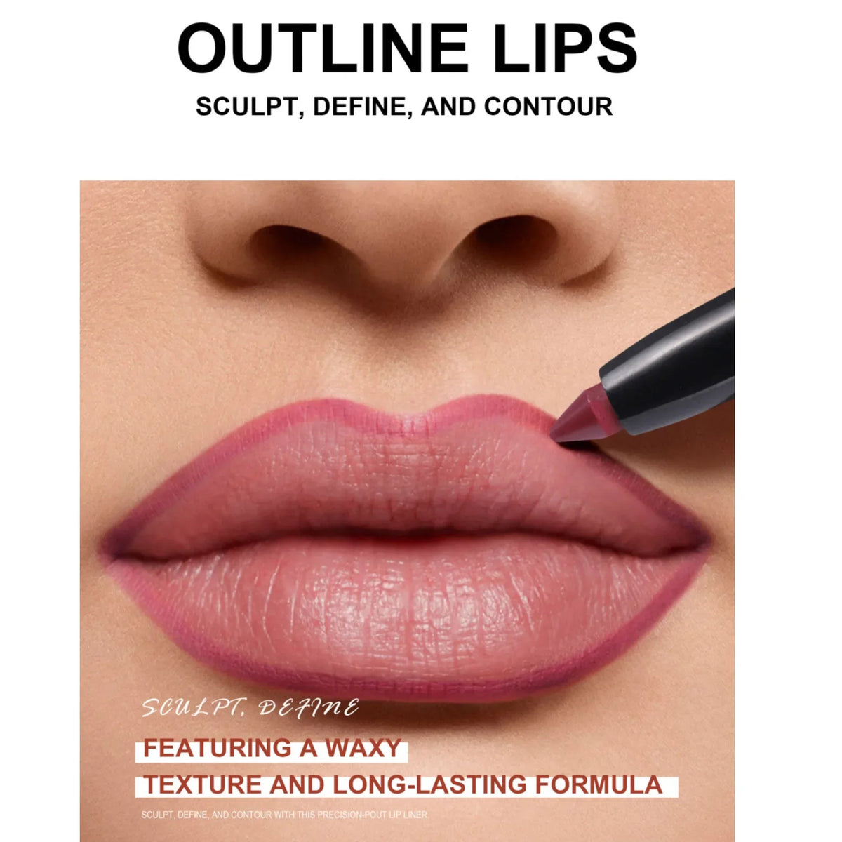 Handaiyan Matte Lip Liner Pen – 6 Shades, Waterproof Matte Lip Liner QXL