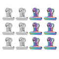 12-Pack Metal Nail Pinching Clips | Quick-Build Nail Tips Nail Shaping Clips QXL black