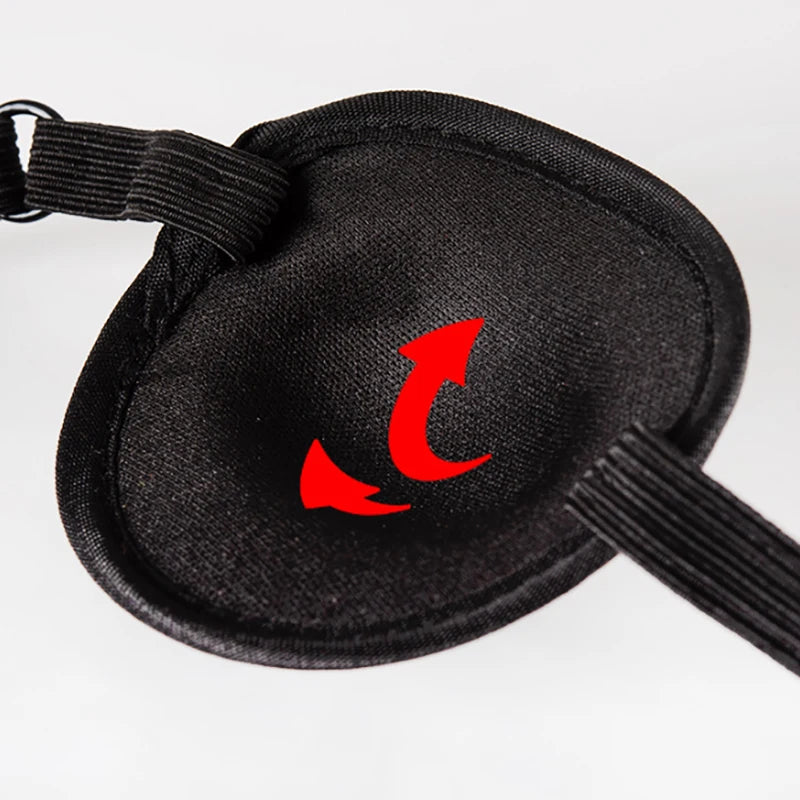 Pirate Eye Patch – Adjustable Black Concave Cosplay Eyepatch Costume Eye Patch QXL