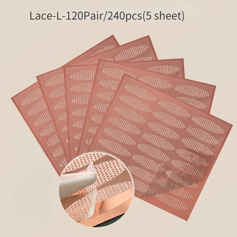 Invisible Double Eyelid Tape Stickers | Lace Mesh 36–240 Pcs Eyelid Tape Stickers QXL Lace L 240pcs