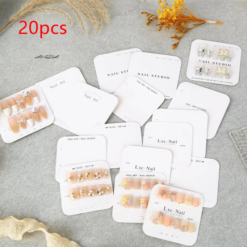 20-Sheet Press-On Nail Display Cards | Salon Swatch Show Cards Nail Display Cards QXL