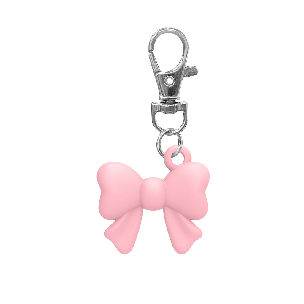 Silicone Lip Gloss Keychain Holder | Bow Heart Angel Wing Lip Gloss Keychain Holder QXL 1Pcs Pink Bow