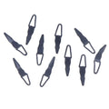 10-Pack Stainless Steel Hook Keepers | Rod Building & Repair Rod Building Component QXL Black