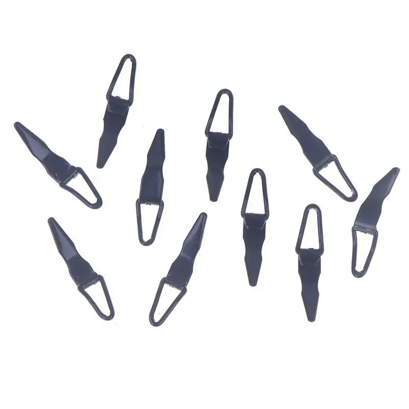 10-Pack Stainless Steel Hook Keepers | Rod Building & Repair Rod Building Component QXL Black