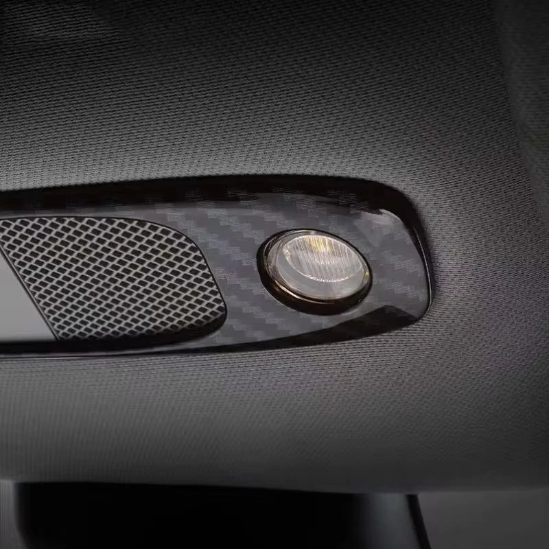 Carbon Fiber Reading Light Stickers – Tesla Model 3 & Y Car Interior Trim QXL