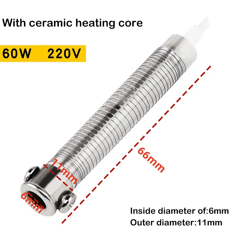 220V Soldering Iron Heating Element 30W 40W 60W Mica Core Soldering Iron Part QXL 60W