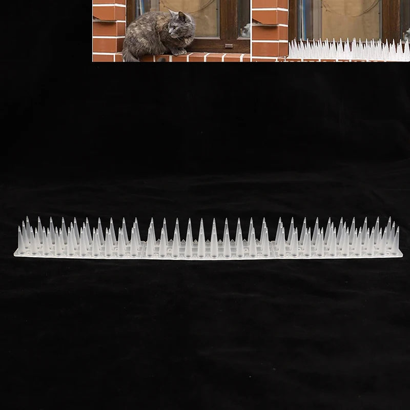 Transparent Plastic Bird & Cat Repellent Spikes for Fences Bird Repellent Spikes QXL