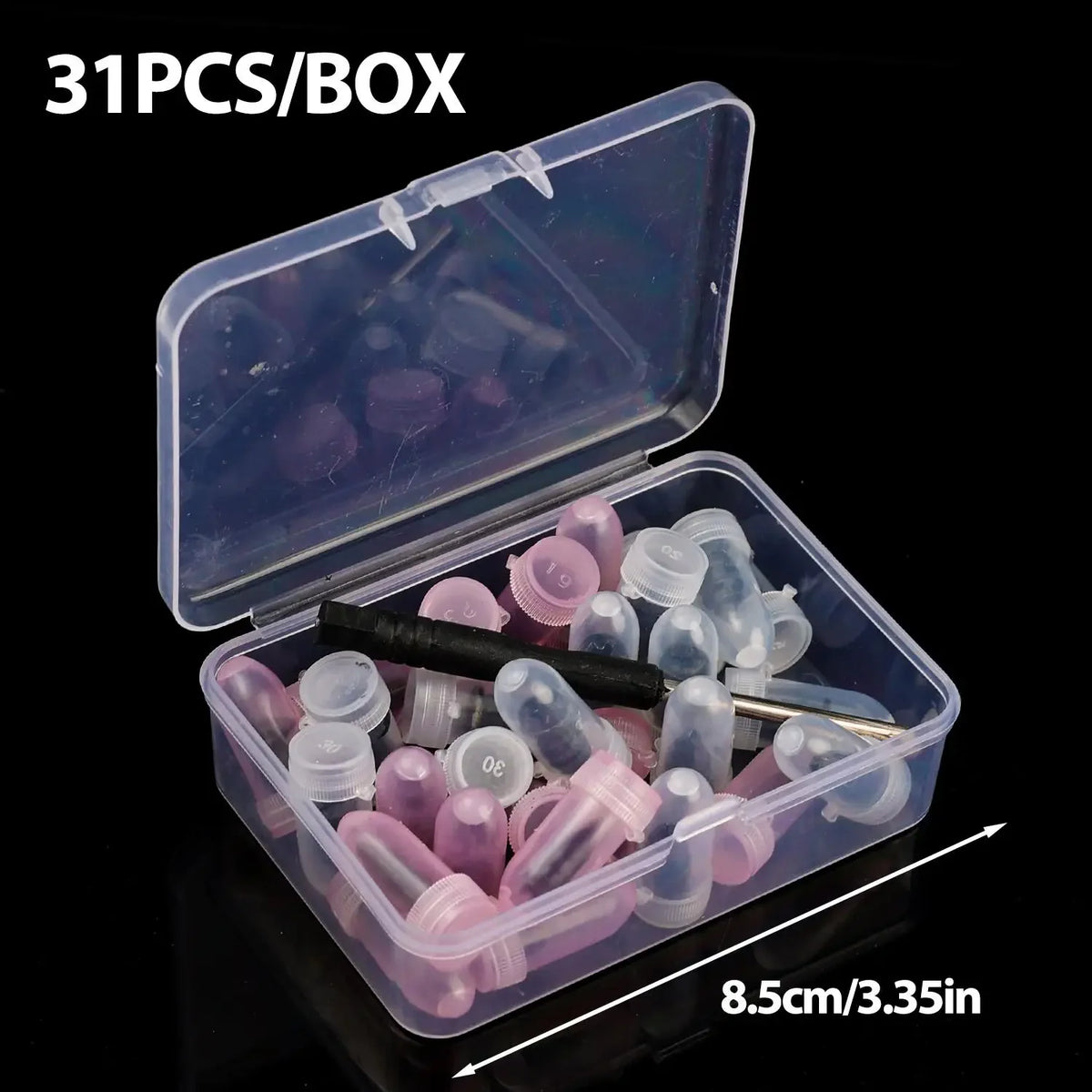 Self-Tapping Tyre Repair Rubber Nail Set | 31/51/61pc Kit Tyre Repair Kit QXL 15 Small 15 Large