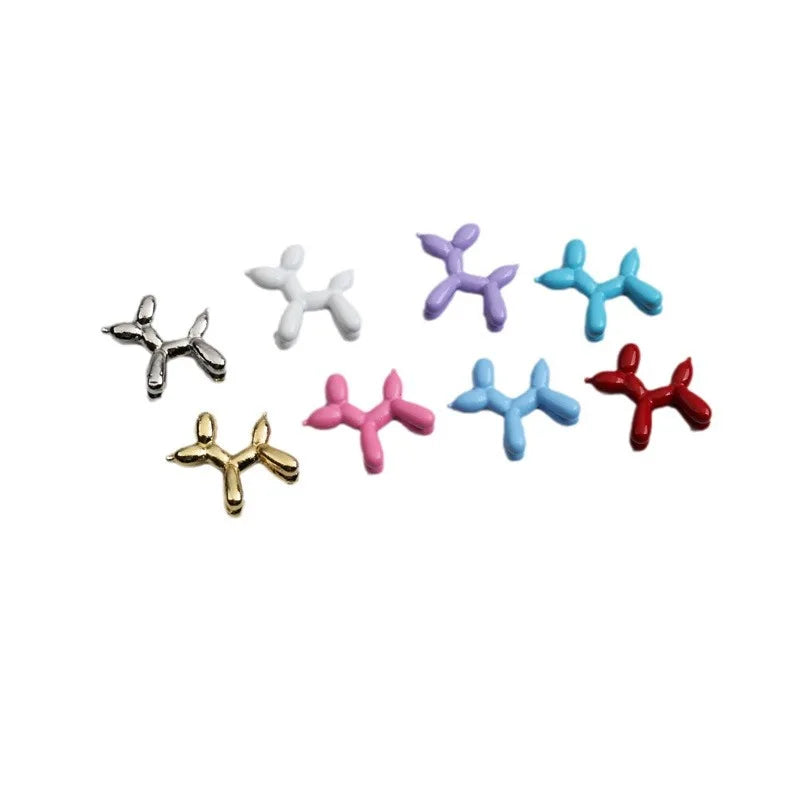 5-Pack Kawaii Balloon Dog Alloy Nail Charms | DIY Nail Art Nail Art Charms QXL