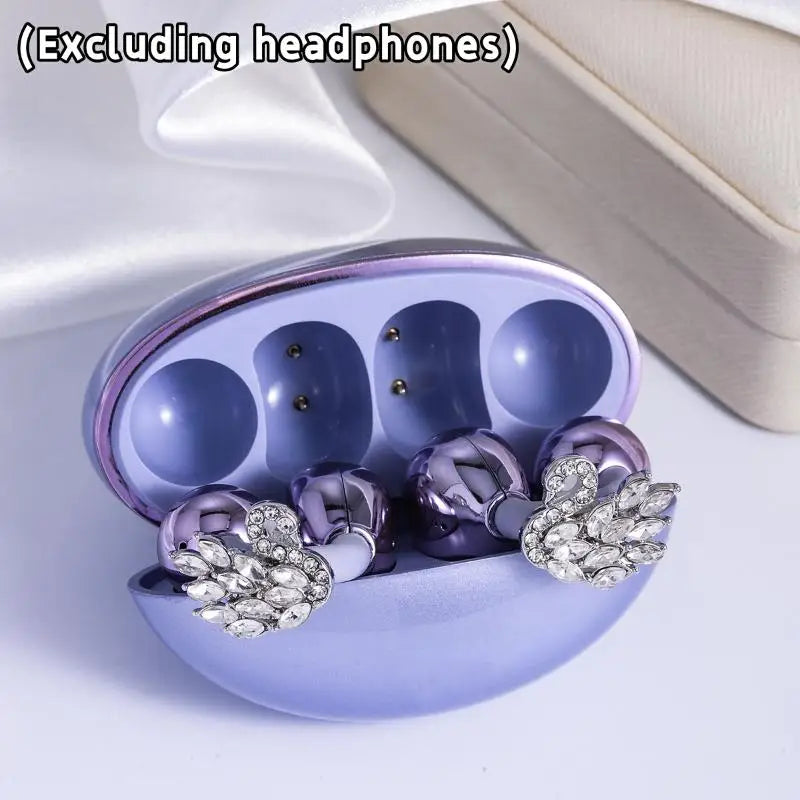 Rhinestone Earphone Ear Clips | 1 Pair Zinc Alloy Buckle Earphone Accessory Clip QXL A11