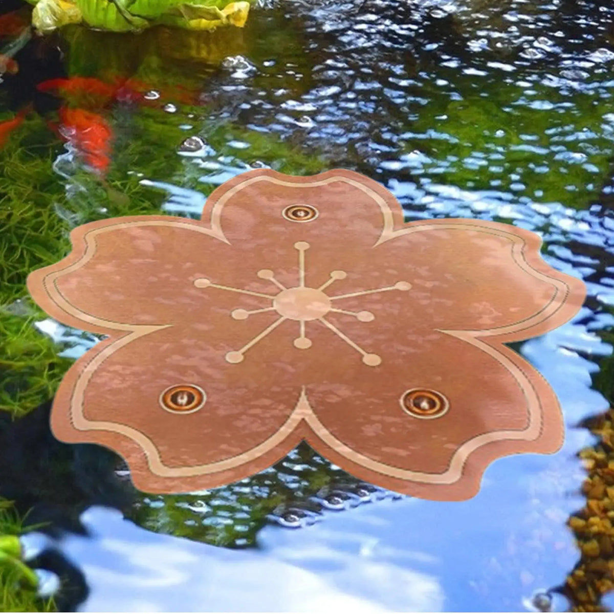 Copper Bird Bath Disk | Natural Algae-Reducing Water Plate Bird Bath Accessory QXL