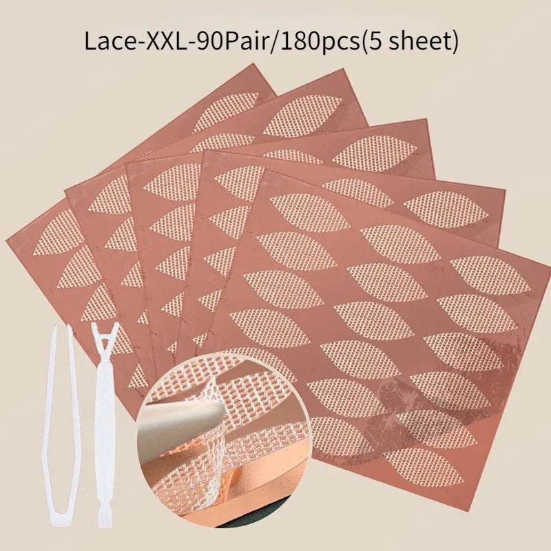 Invisible Double Eyelid Tape Stickers | Lace Mesh 36–240 Pcs Eyelid Tape Stickers QXL Lace XXL 180pcs