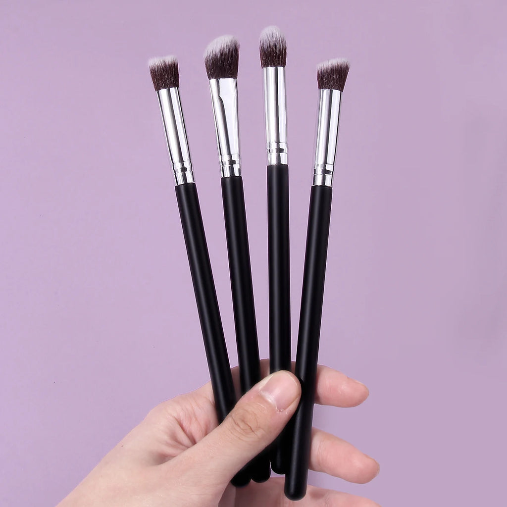 KOSSHOW 4-Piece Eye Makeup Brush Set – Eyeshadow & Brow Eye Makeup Brush Set QXL