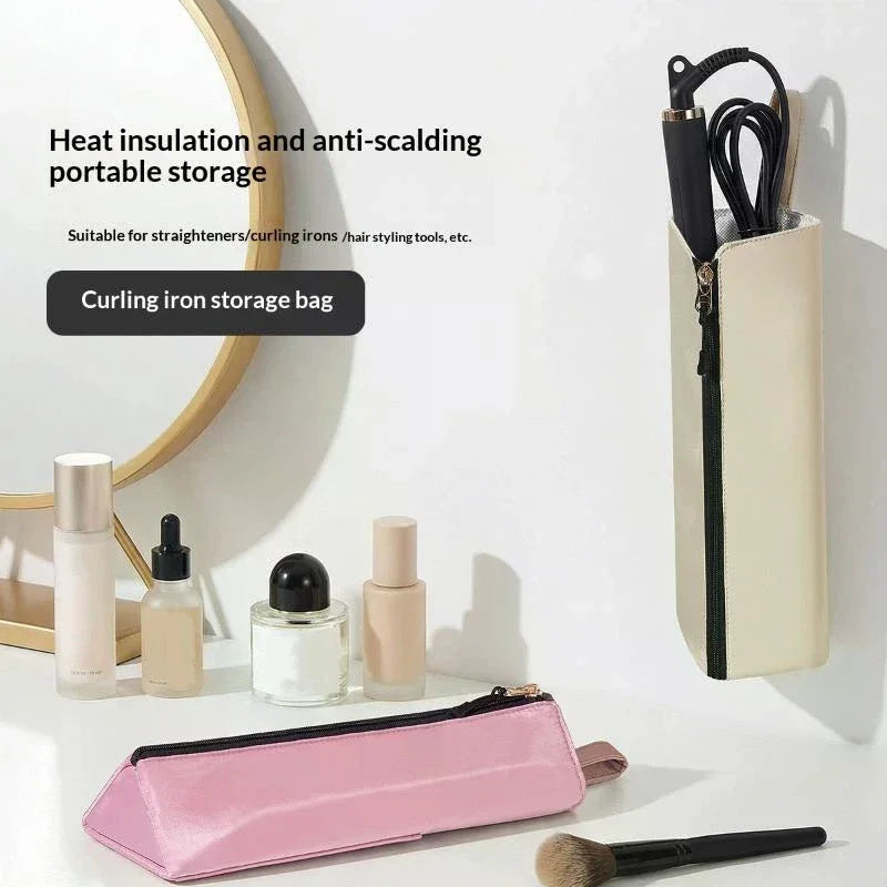 2-in-1 Heat-Resistant Curling Iron Storage Bag | JCSYFAC Hair Tool Storage Bag QXL