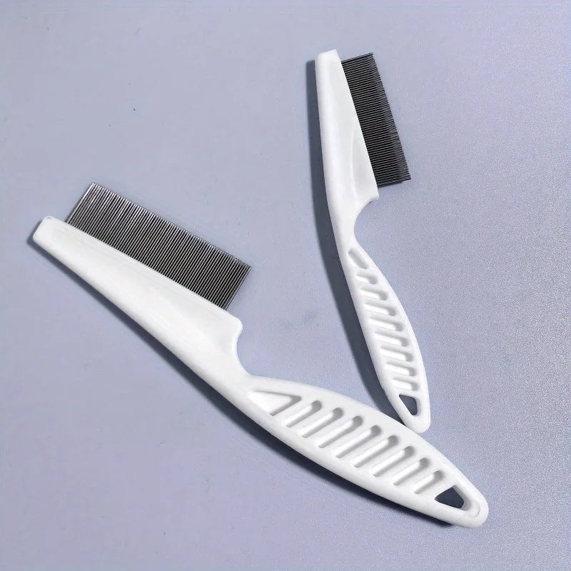 Pet Flea Comb for Dogs & Cats | Fine-Tooth Grooming Tool Pet Grooming Comb QXL