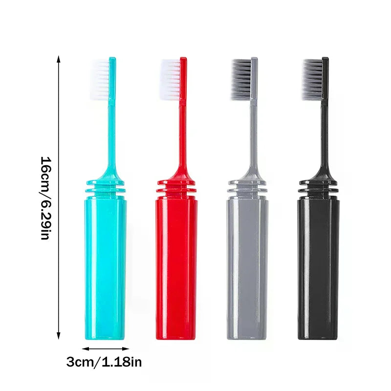 Foldable Travel Toothbrush | Soft Bristles, Compact & Portable Travel Toothbrush QXL