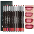 12-Pc Lip Liner Set | 12 Nude Matte Shades, Long-Lasting Lip Liner Set QXL 1
