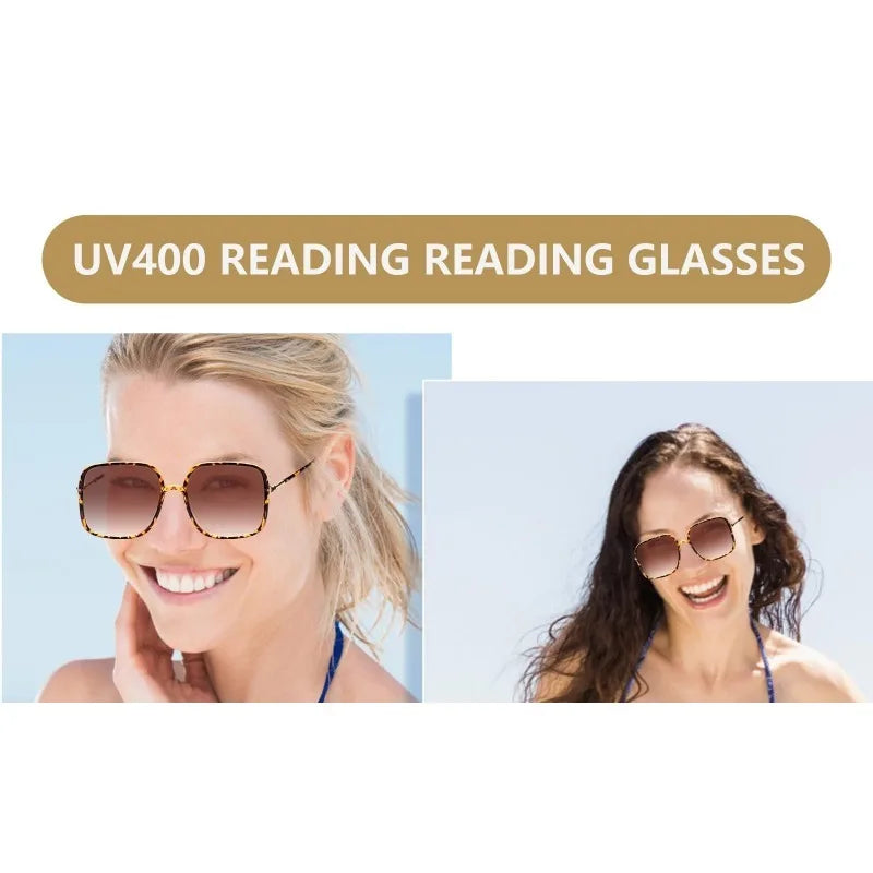 Women's Oversized Square Gradient Sunglasses – UV Protection Fashion Sunglasses QXL