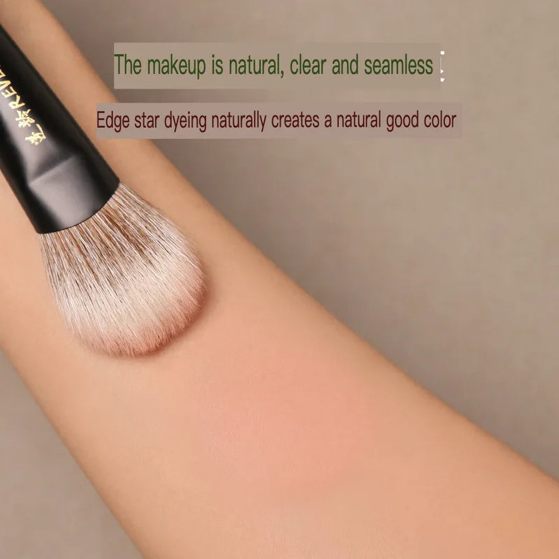 Sandalwood Angled Contour Brush | Goat Hair Blush & Bronzer Contour Makeup Brush QXL