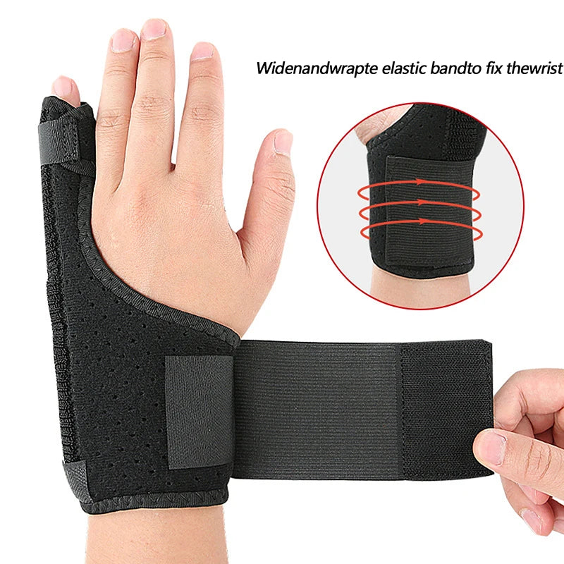 Little Finger Splint & Wrist Support Strap | Aluminum Guard Finger Splint Brace QXL