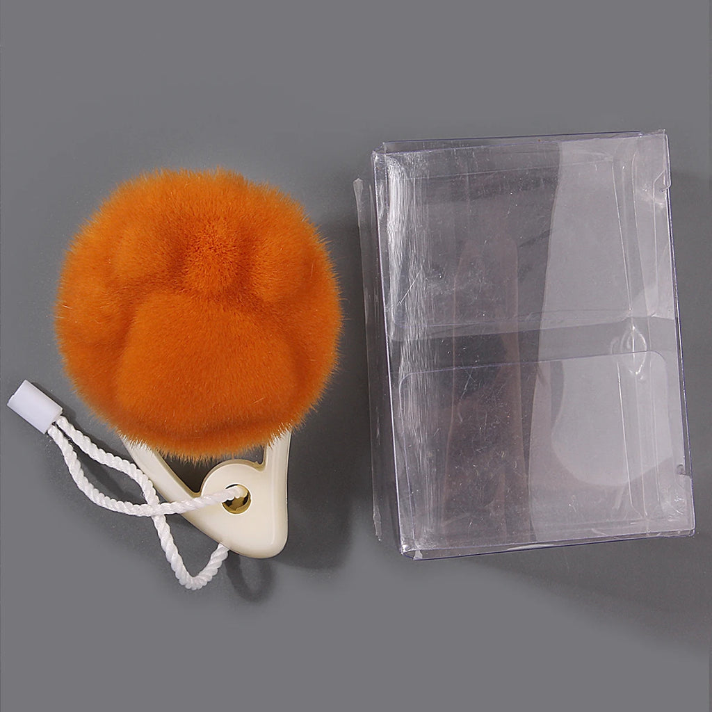 Cat Paw Nail Art Dust Brush | Soft Cleaning Brush in Clear Box Nail Art Brush QXL