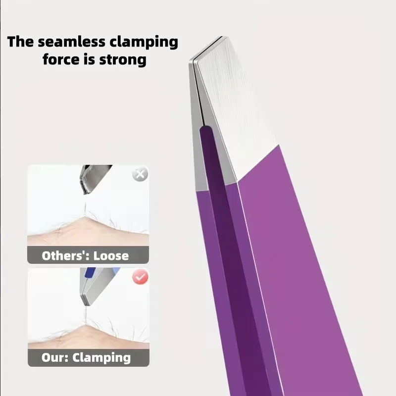4-Piece Stainless Steel Tweezers Set | Eyebrow & Lash Kit Tweezers Set QXL