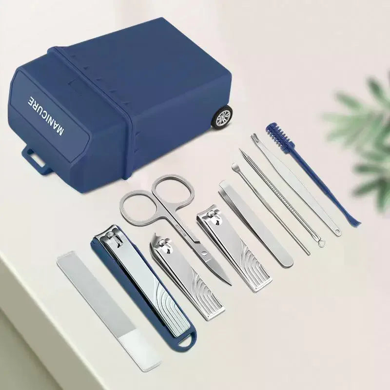 10-Piece Anti-Splash Stainless Steel Nail Clipper Set Nail Clipper Set QXL