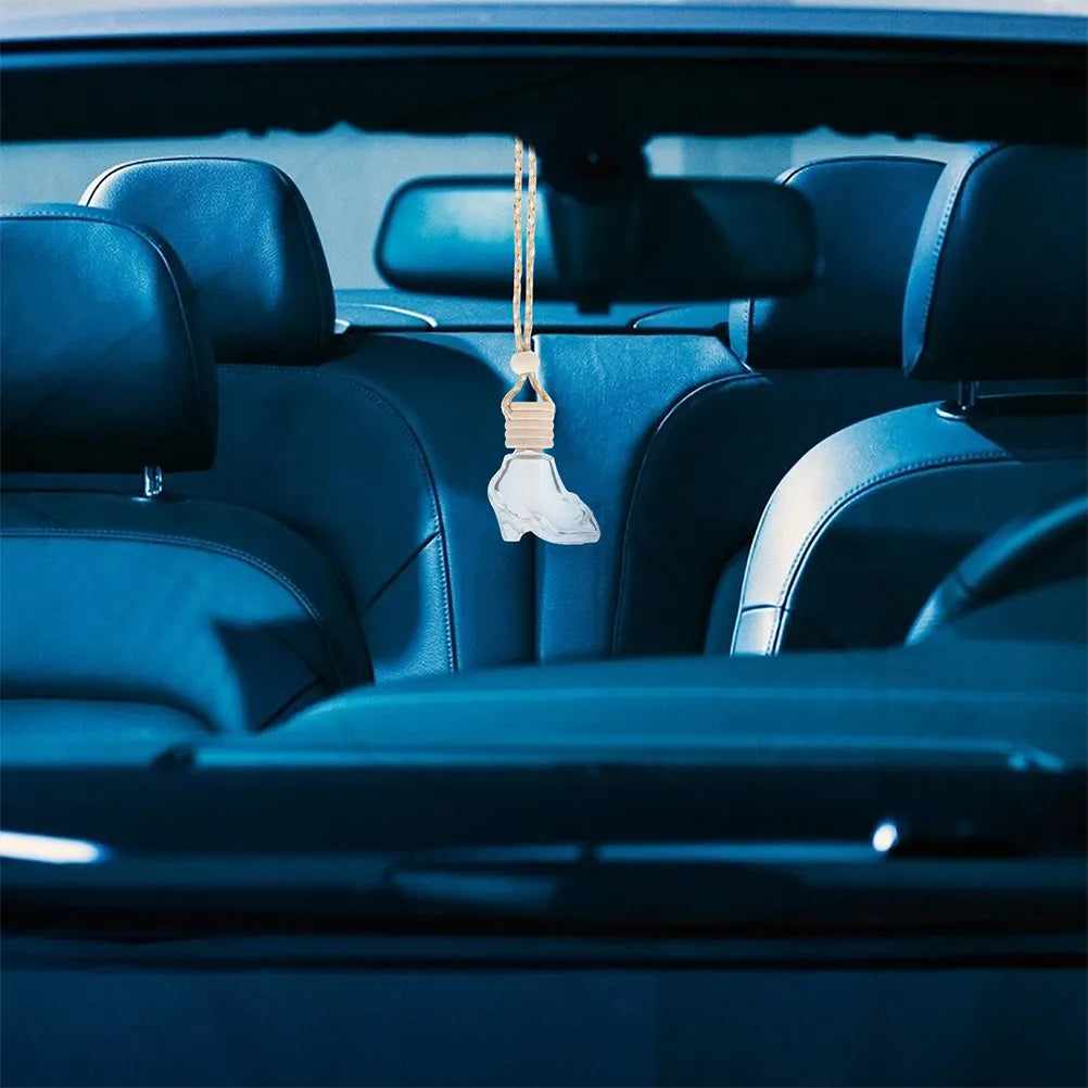 5-Pack High Heel Glass Car Diffuser Bottles | Hanging Aroma Car Diffuser Bottles QXL