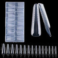 150-Pc Reusable Sandwich Nail Forms | 15 Sizes French Tips Nail Extension Forms QXL 117-