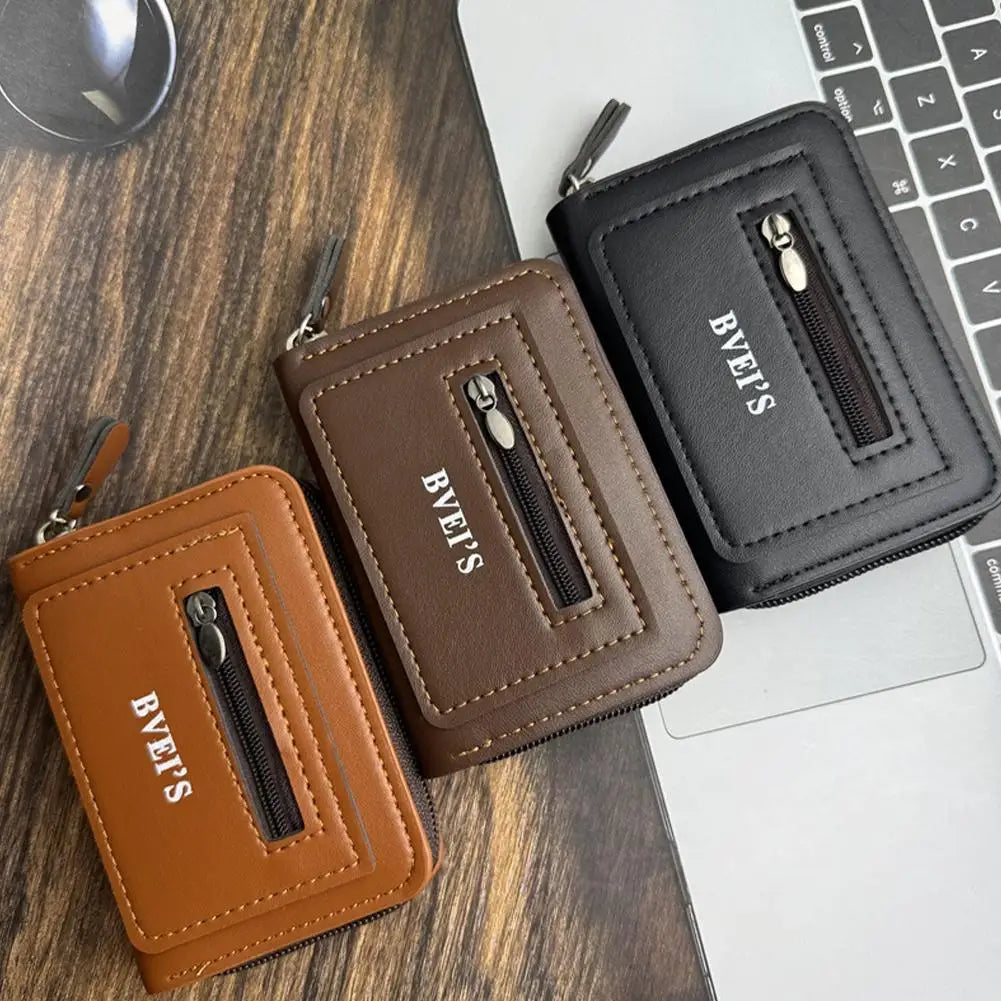 Anti-Theft Card Holder Wallet | Multi-Pocket Slim Coin Purse Card Holder Wallet QXL