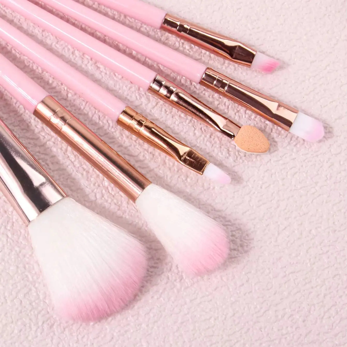 KOSSHOW 6-Piece Pink Makeup Brush Set – Blush & Eyeshadow Makeup Brush Set QXL